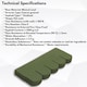 image 7 of Premium Asphalt Roof Shingles - Fish Scales Design 80 x 31.5 cm Weather Resistant Roofing Felt (25 Pcs)