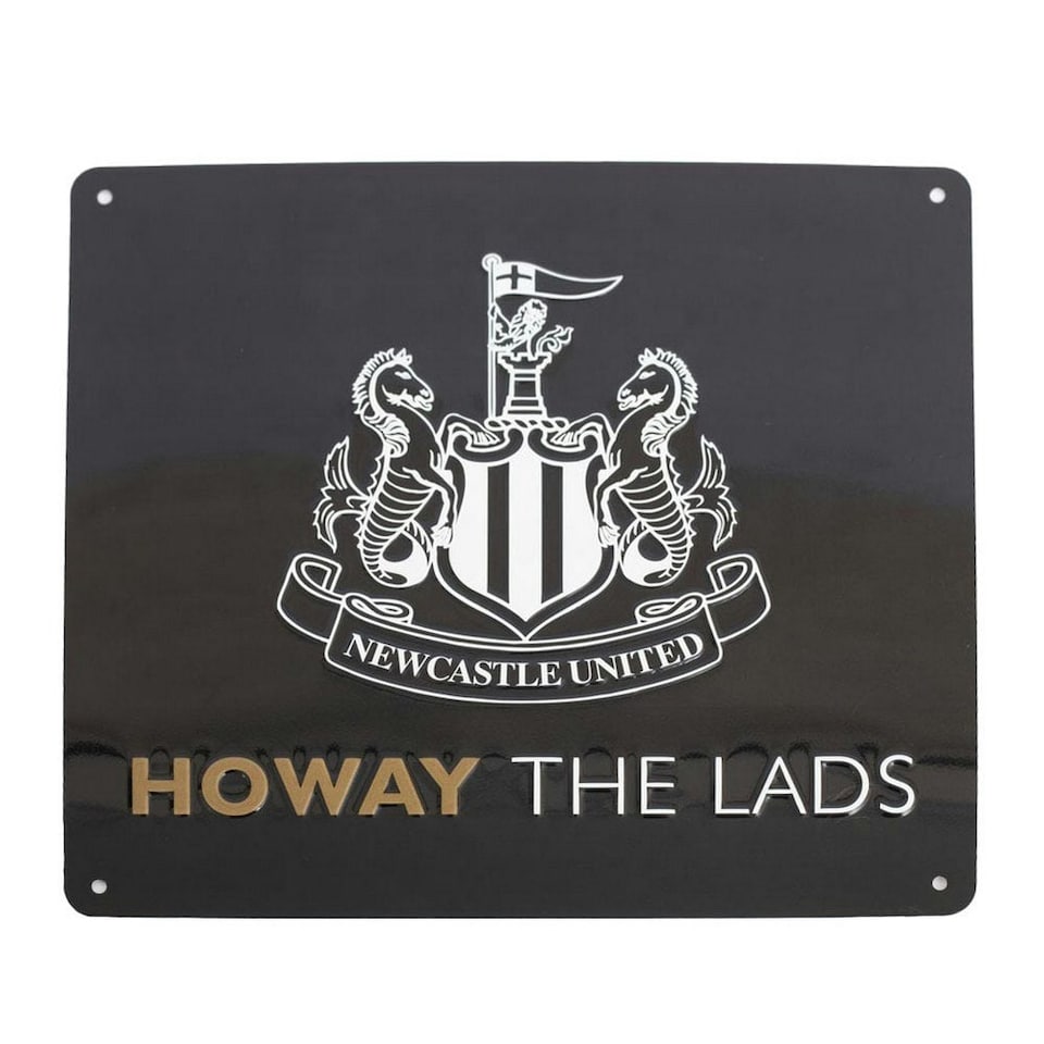 image 1 of Newcastle United FC Howay The Lads Tunnel Sign - Black/White - One Size