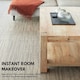image 8 of NOVECRAFTO Vinyl Floor Tiles Self Adhesive – 12x12in Peel and Stick Flooring with Beige Faux Carpet Effect – Durable & Easy to Clean for Any Room Brown | 3.72 sqm