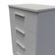 image 5 of Trent 4 Drawer Midi Chest of Drawers in Dusk Grey (Ready Assembled) | Grey | Dusk Grey