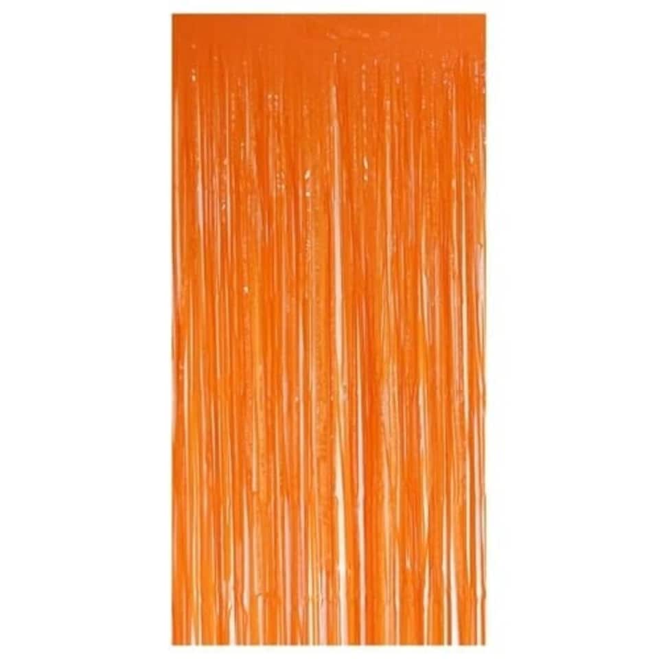 Orange Plastic Door Curtain Backdrop 1.9m x 99cm