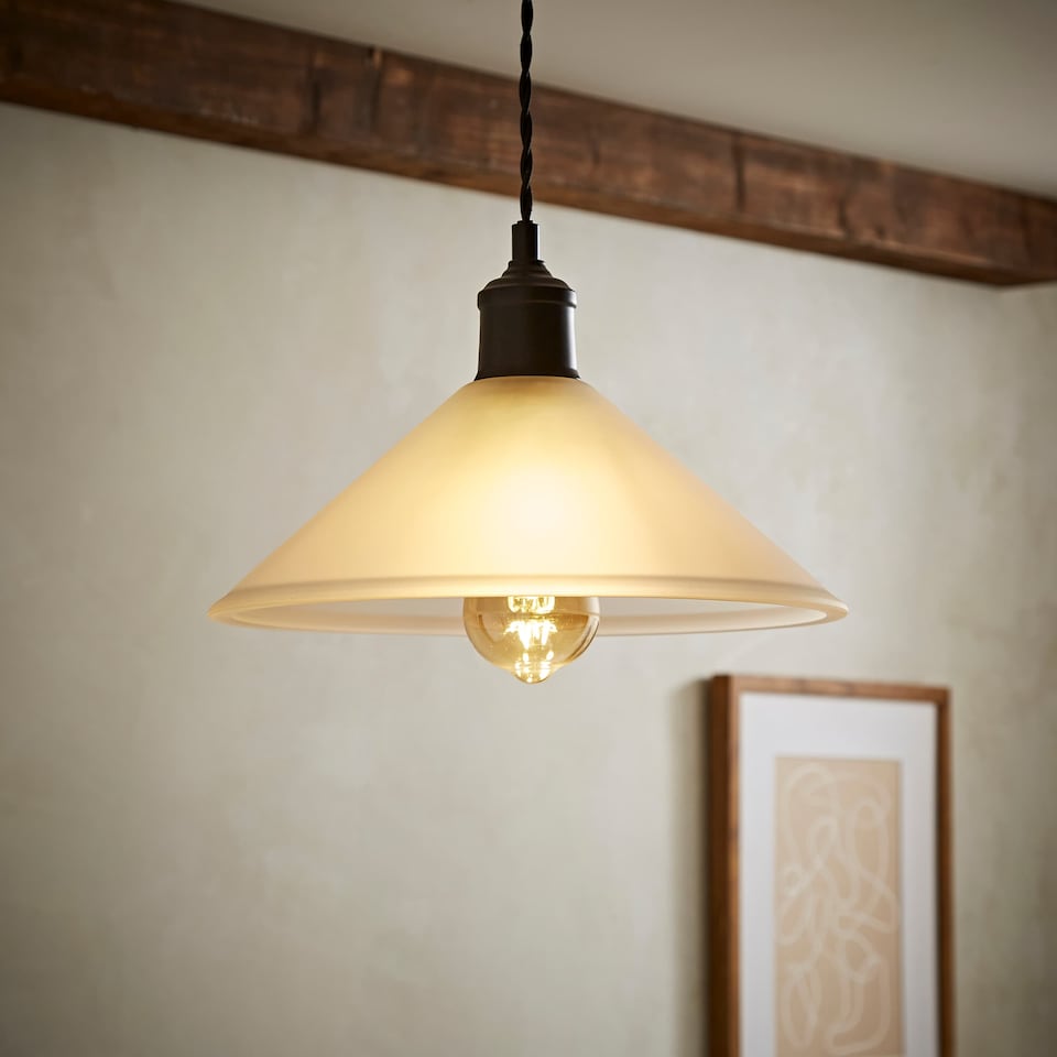 image 1 of ValueLights Modern White Frosted Glass Ceiling Light Shade