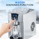 image 4 of HOMCOM 3L Ice Maker Machine and Water Dispenser, 12kg in 24H, 2 Size Options 9 Ice Cubes Ready in 6-10 Mins Countertop Ice Machine for Home, Kitchen, Office, Bar, Silver