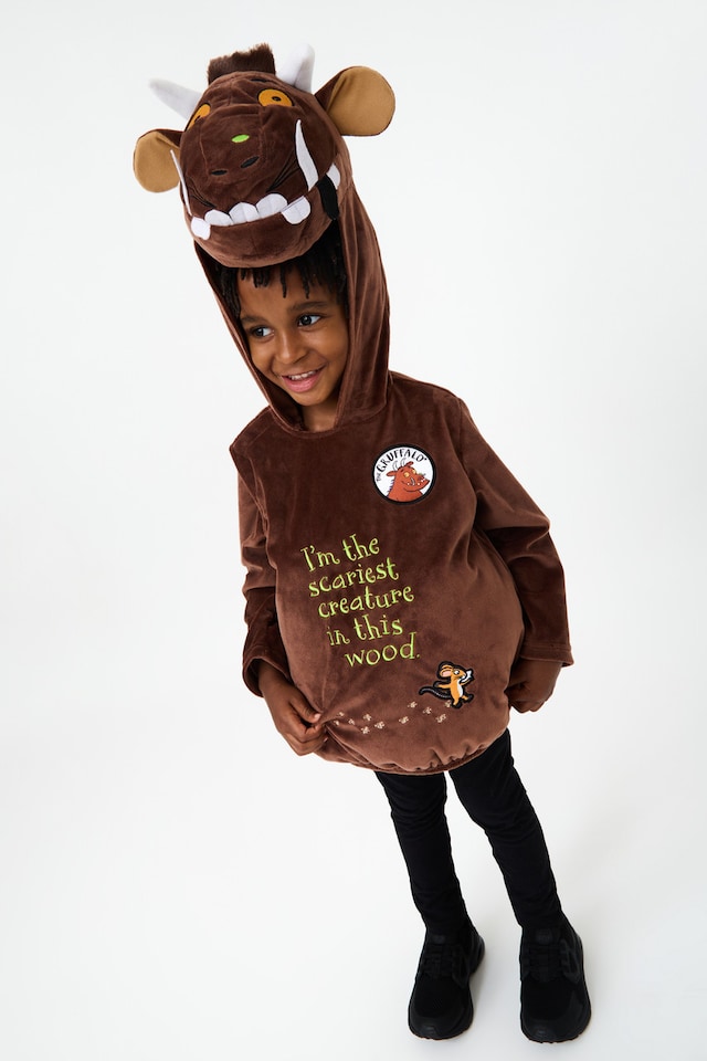 image 1 of Officially Licensed Gruffalo Tabard Unisex Kids Costume - World Book Day, Dress-Up, and Role Play - Ages 3-8 | Brown | Brown | 6-8 years