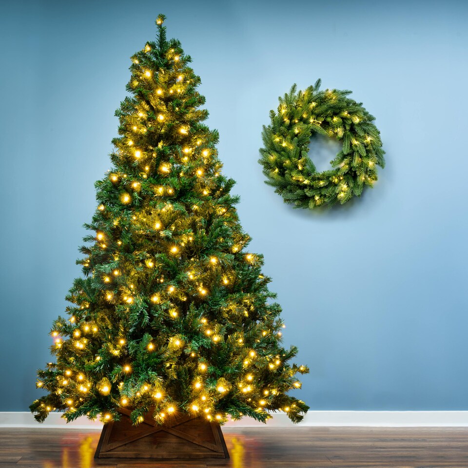 image 1 of Christmas Tree World  Pre-lit 2.9m Vanda Verde Fir Christmas Tree