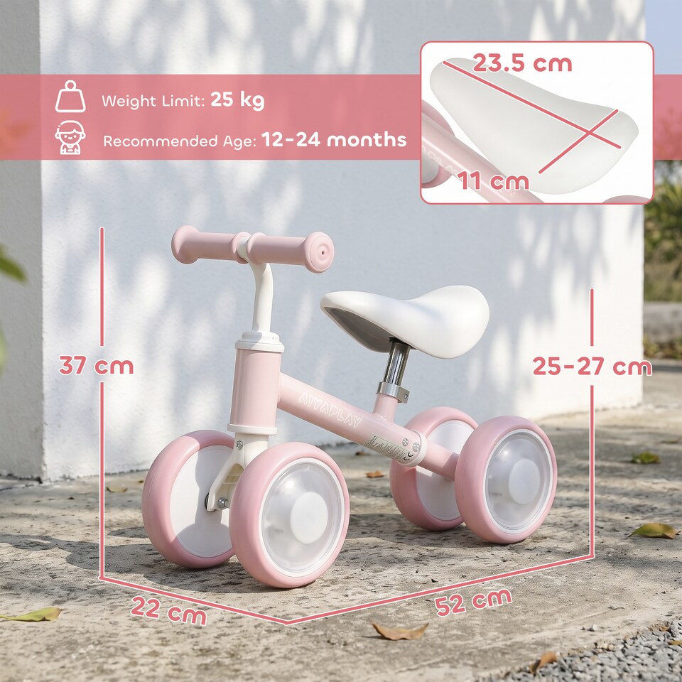 image 1 of AIYAPLAY Baby Balance Bike for 1-2 Year Olds, Light-up Toddler Balance Bike