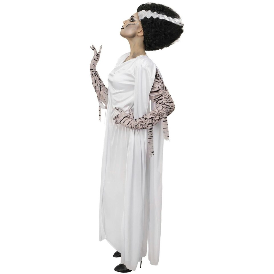 image 1 of Universal Monsters Womens/Ladies Bride Of Frankenstein Costume Set - White - M M