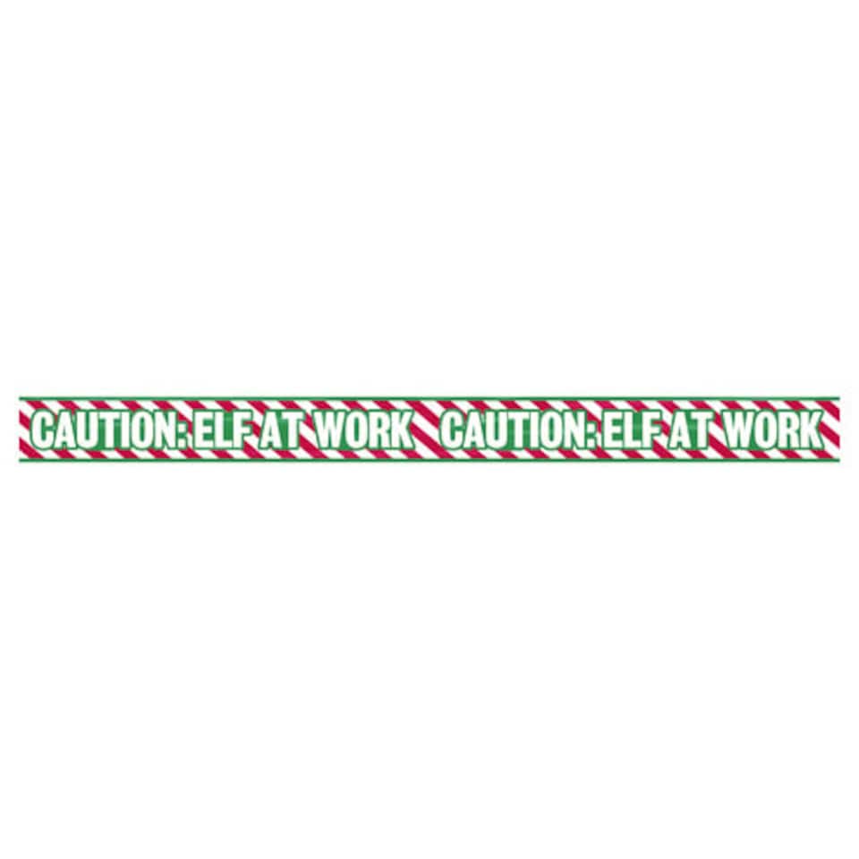 image 1 of Assorted Christmas Elf Warning Tape 3m - Pack of 2