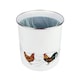 image 3 of Country Farm Animals Food Waste Caddy - Metal 2L Decorative Kitchen Compost Bin