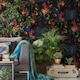 image 3 of Erismann Instawalls Peacock Textured Wallpaper - Multicoloured - 32.1ft x 21in Multi