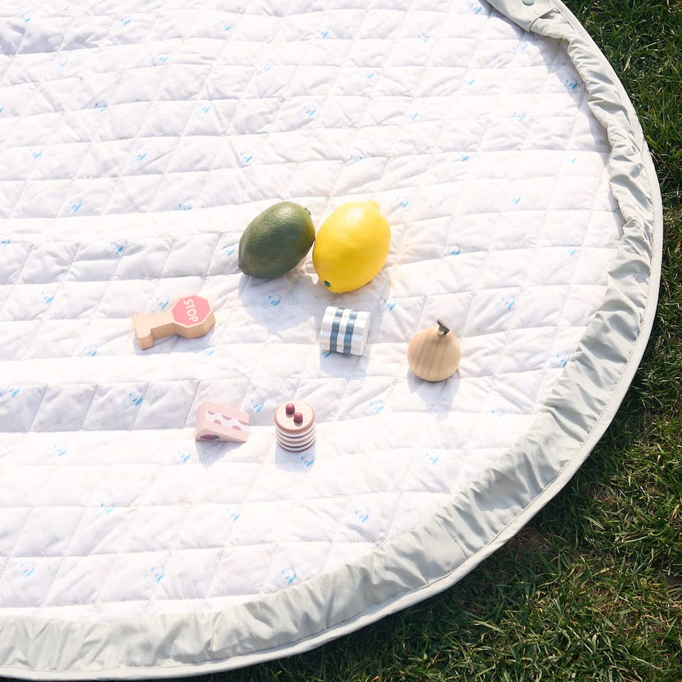 image 1 of 2-in-1 Toy Storage Bag & Playmat - Sage