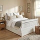 image 5 of White Triple Bunk Bed Sonic Single Over Double 3 Sleeper with Storage Drawers | White | White | Double | 1