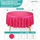 image 2 of Disposable Plastic Table Cover, Waterproof Tablecloth - 84 Inch