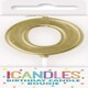 image 1 of Mini Metallic Gold Number 0 Pick Birthday Candle