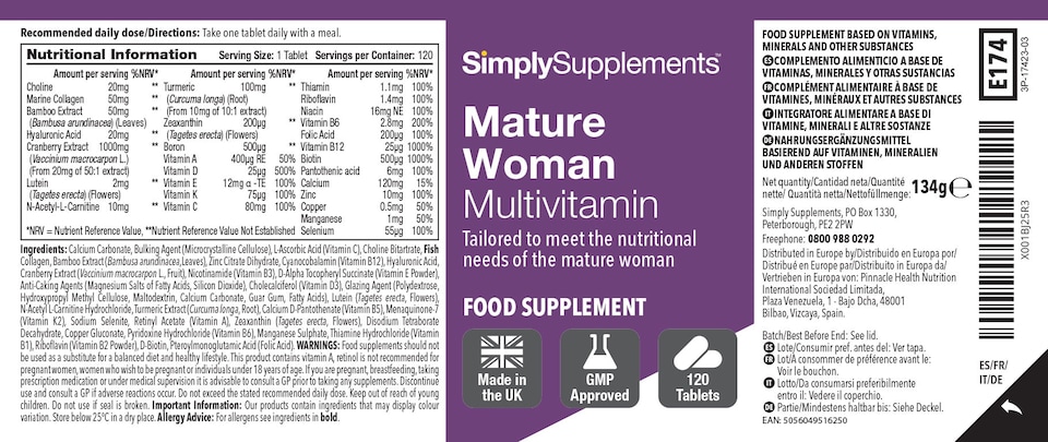 image 1 of Mature Woman Multivitamin - 120 Tablets