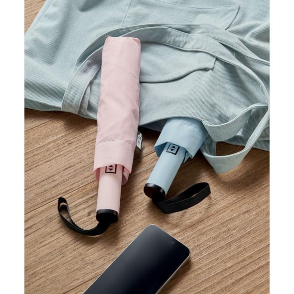 image 1 of MidOcean Agumbe Windproof Folding Umbrella | Pink | Baby Pink | One Size | 1