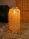 image 3 of ValueLights Solar Powered Outdoor Natural Rope Lantern Garden Light Floor Lamp | Cream