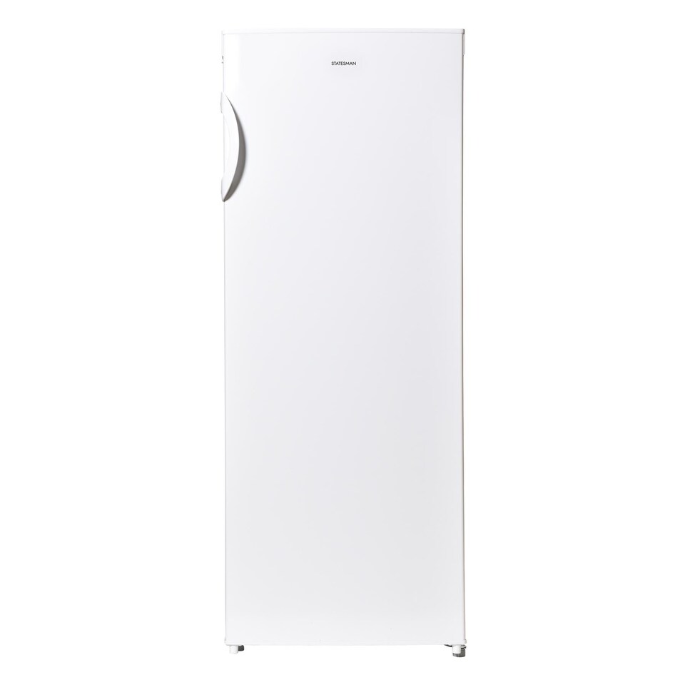Statesman TL235LWE Tall Larder Fridge 235 Litre, 3 Adjustable Glass Shelves, Large Salad Drawer, Internal Light, Reversible Door, 55 cm Wide, Adjustable Feet, White