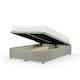 image 1 of Seal Grey Naples Velvet Ottoman Base Super King | Multi