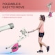 image 9 of HOMCOM Folding Exercise Bike w/ Adjustable Magnetic Resistance, Seat Height