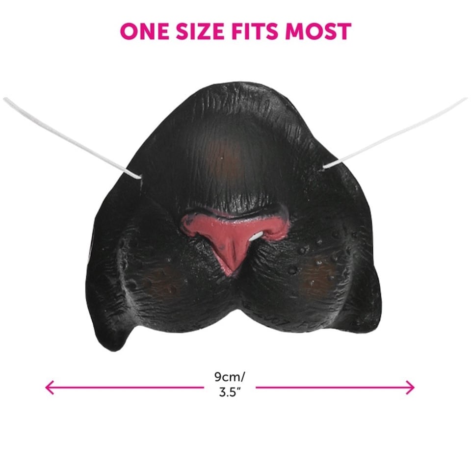 image 1 of Black Cat Set - Ears Headband, Nose & Thick Tail Black | One Size