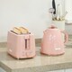 image 2 of HOMCOM Kettle and Toaster Set 1.7L Kettle & 2 Slice Toaster Set, Light Pink