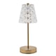 image 1 of Hestia Bronze USB Touch Table Lamp with Glass Shade