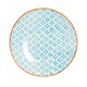 image 4 of Nicola Spring Hand-Printed Side Plates - 18cm - Blue - Pack of 6 | Blue | Blue