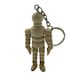 image 8 of 2.5" Wooden Manikin Keyring - Movable Wood Limbs
