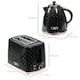 image 5 of HOMCOM Kettle and Toaster Set, 1.7L 3000W Fast Boil Jug Kettle with Auto Shut Off, 2 Slice Toaster with 7 Level Browning Controls & Crumb Tray, UK Otter Thermostat, Black
