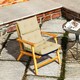 image 8 of Outsunny Adirondack Chair Cushion Rocking Chair Cushion w/ Ties, Blue 