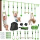 image 1 of AIYAPLAY Seven-Piece Kids Zip Line Kit for Garden, 10m Length