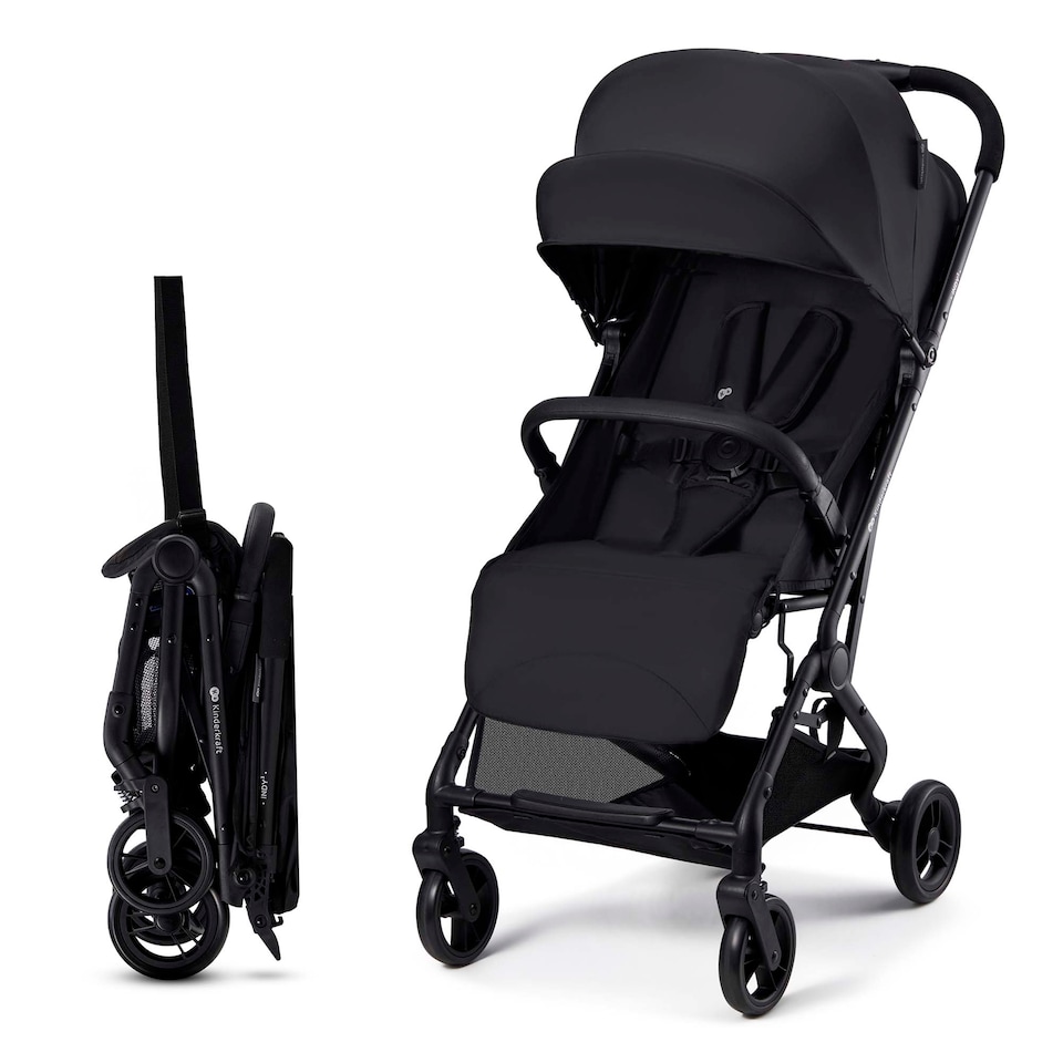 image 1 of Kinderkraft Compact And Lightweight Pushchair Indy 3 | Black | Black