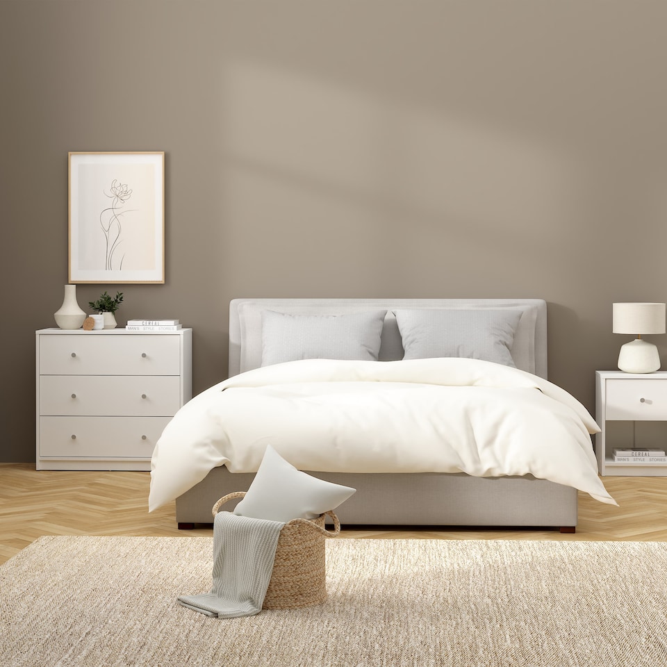 image 1 of May Chest of 3 Drawers in White
