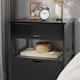 image 9 of SoBuy Bedside Table with 2 Drawers & Shelf, Black, 17.3x14.9x22.0 inches, 11.45 kg - FRG258-SCH