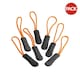 image 2 of Quadra SLX Zip Pulls (Pack of 10) - Orange - One Size (UTBC5605)