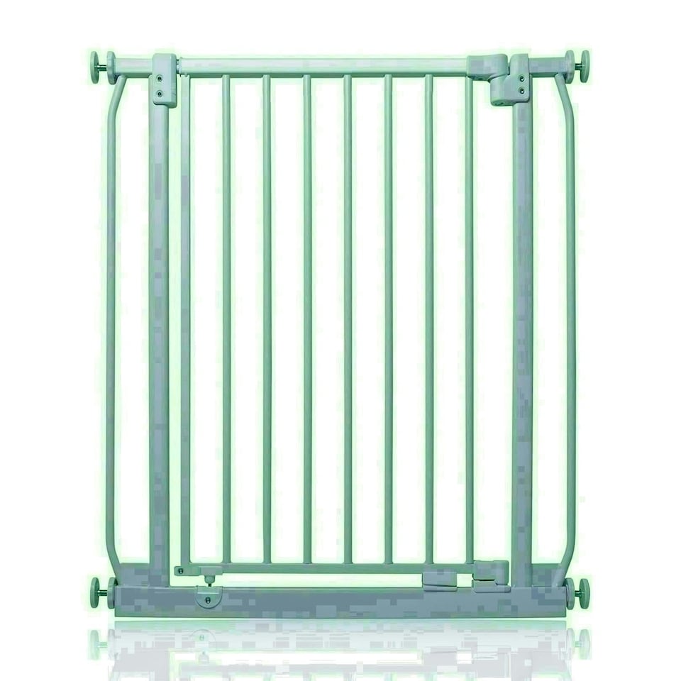 image 1 of Safetots Extra Tall Elite Safety Gate, 71cm - 80cm, Matt Grey, Extra Tall 96.8cm in Height, Pressure Fit Stair Gate