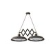 image 1 of Plec LED 2 Light Double Adjustable Outdoor Ceiling Pendant Bar Light Old Brown IP44
