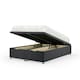image 1 of Graphite Plush Velvet Ottoman Base Single | Multi