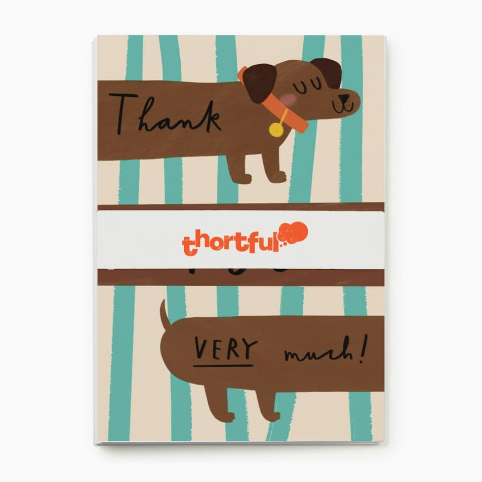 image 1 of Cats & Dogs Thank You Card Pack - Pack of 8 (4 Designs)