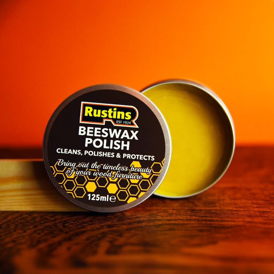 image 1 of Rustins Beeswax Polish for Wood Furniture 125ml