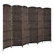 image 5 of COSTWAY 6 Panel Room Divider Privacy Screen Wall Folding Partition Hand woven Rattan