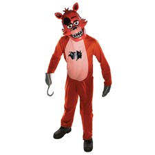Five Nights At Freddys Boys Foxy Costume - Brown - One Size One Size