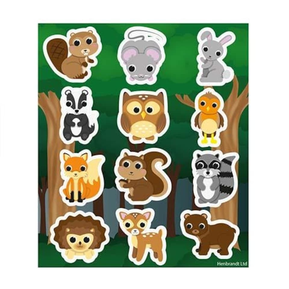 Woodland Animals Sticker Sheet