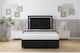 image 1 of Sloomy Sofia Chrome Black Naples Divan Bed With Mattress 2 Drawers Right Side With 26" Strutted Headboard & 12" Matching Footboard 4'6 Double | Black | Black | Double | 1