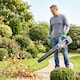 image 7 of Outsunny 36V Leaf Blower Cordless with 2 x 4000mAh Batteries & Charger | Grey | Light Grey | 111.6L x 15W x 28H cm