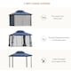 image 4 of Outsunny 3 x 3.6m Polycarbonate Hardtop Gazebo Canopy with DoubleTier Roof and Aluminium Frame, Garden Pavilion with Mosquito Netting and Curtains