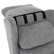 image 6 of Belvoir Grey Fabric Single Motor Mobility Rise Recliner Chair | Grey | Grey