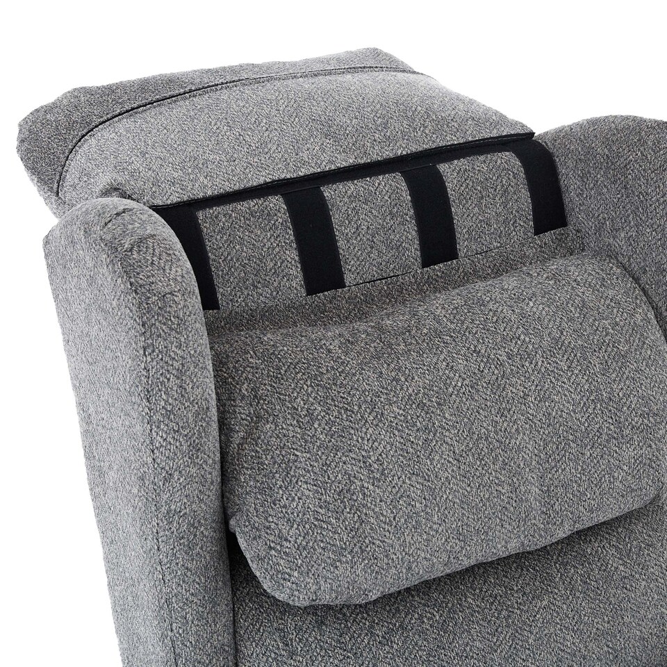 image 1 of Belvoir Grey Fabric Single Motor Mobility Rise Recliner Chair | Grey | Grey