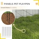 image 7 of PawHut 8-Panel DIY Dog Pen with Door for Indoor/Outdoor Use, 76cm High